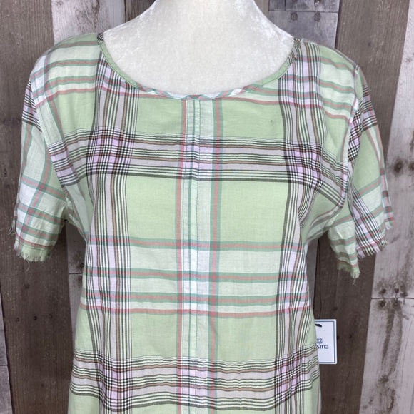 SUSINA Women's Frayed Hem Short Sleeve Top - Picture 3 of 9